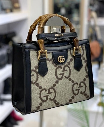 GC Trending Diana jumbo GG small tote bag With GG log bag Brown Color Canvas leather Bag For Women's Or Girls Bag GC-3463-WBG