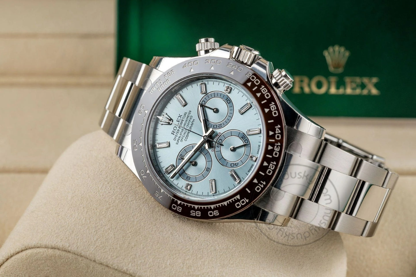 Rolex Trendy Chronograph Automatic Daytona Silver Blue Metal Men's Watch for Man RLX-BLUE-DIAL-AUTO