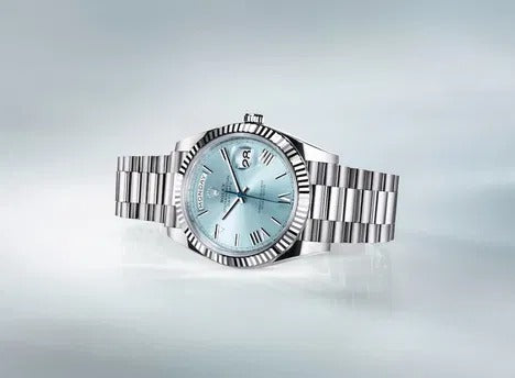 Rolex Oyster Perpetual Day-Date Sky Blue Dial Men's Watch RLX-OYST-SKY BLUE