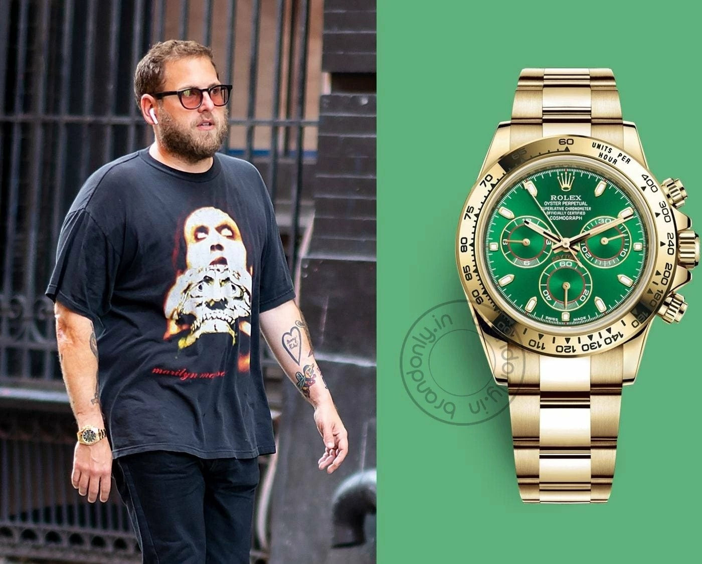 Rolex Oyster Perpetual Coronagraph Daytona Green Dial Metal Men's Quartz Watch For Man Gift Rlx-116508