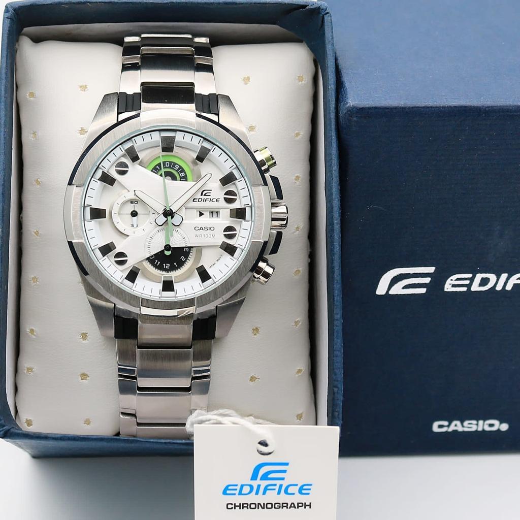 Casio Edifice Silver DialSilver Stainless Steel Chronograph Men's watch EFR 540-7AV