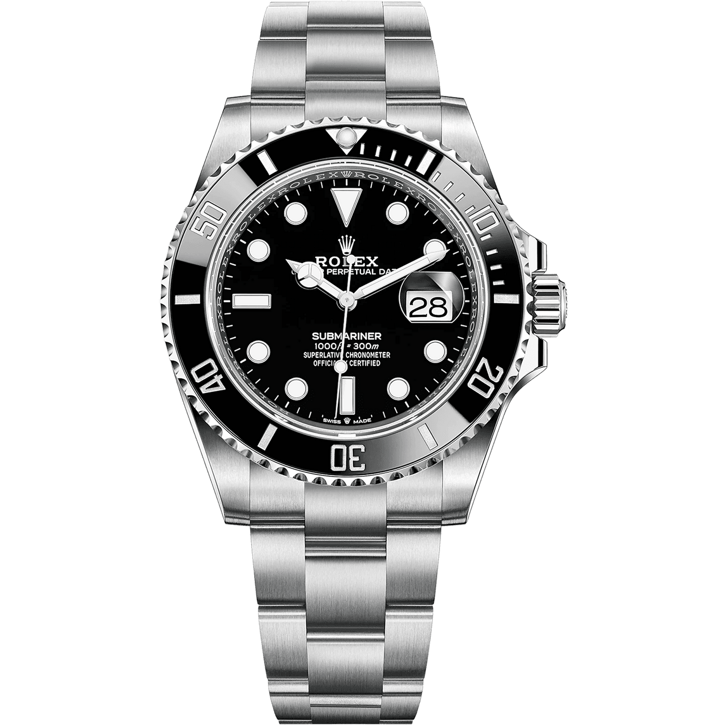 Trendy Rolex Submariner Quartz Full Black Dial Metal Men's Watch - 116610Ln