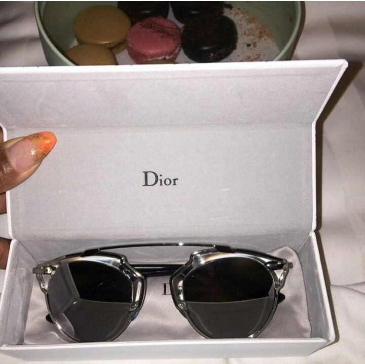 Dior Black Color lens With Black frame Sunglass for Man Woman's or Girl DR-432 Black Stick Frame Gift Sunglass