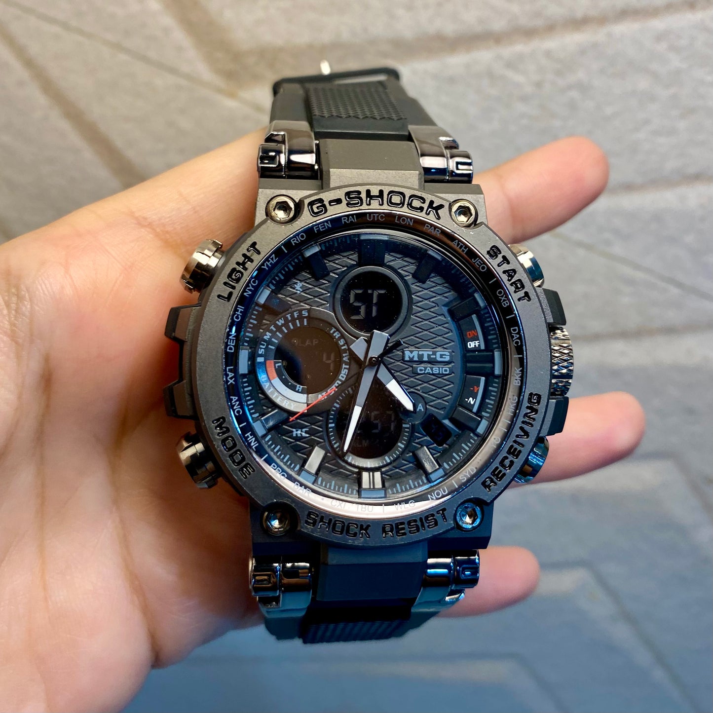 Casio G-Shock Analog-Digital Black Dial Men's Watch - MTG-B400