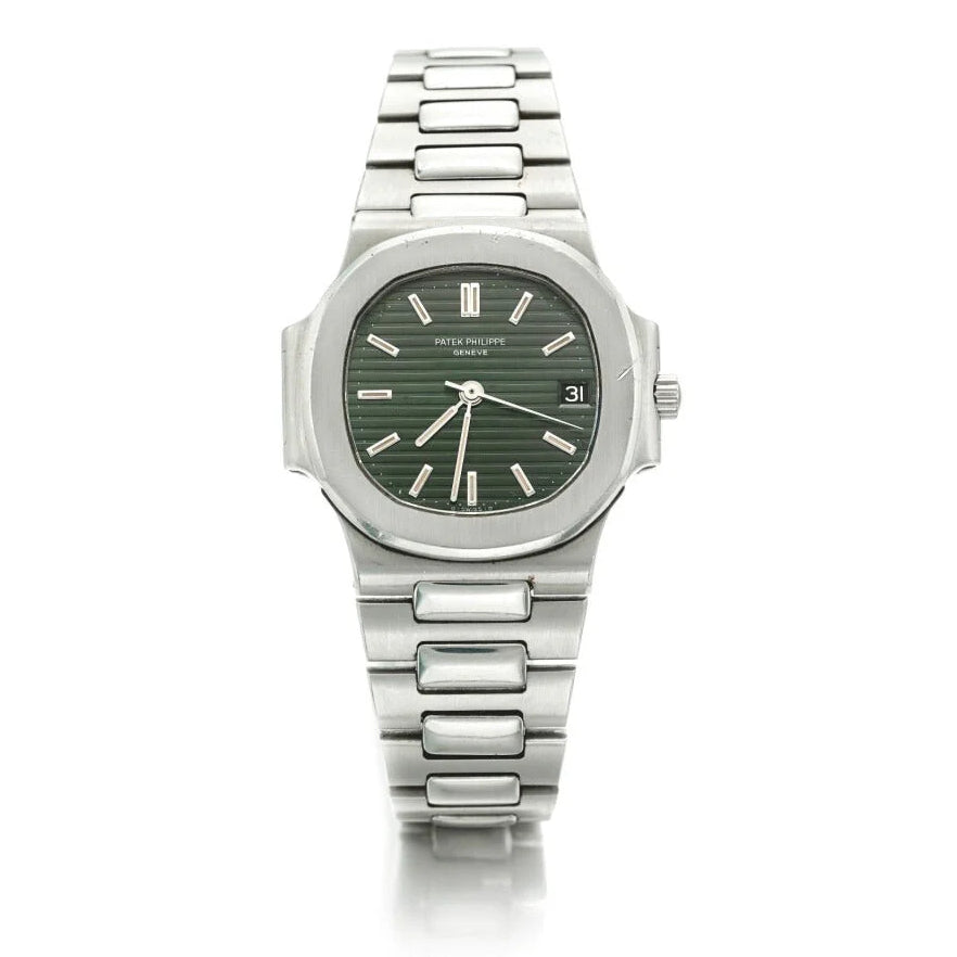 Patek Philippe Nautilus Mad Watch Quartz Movement Green Dial Dated Watch For Men's-Best Men's Collection PP-1728