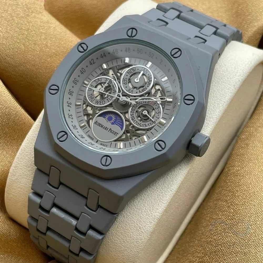 Audemars Piguet Chronograph Grey Dial Grey Metal Men's Watch AP-GRY-658