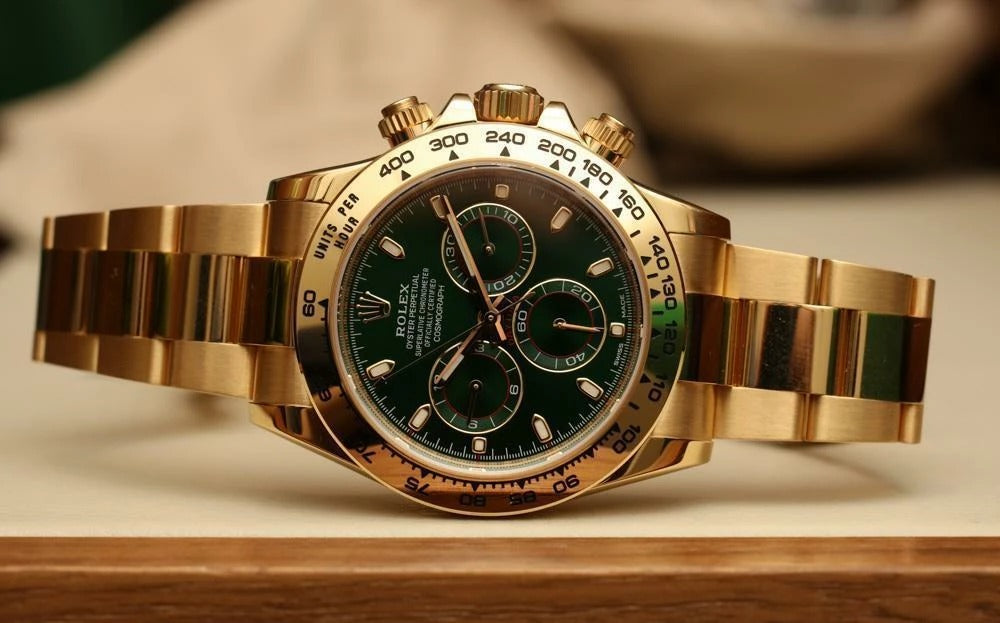Rolex Oyster Perpetual Coronagraph Daytona Green Dial Metal Men's Quartz Watch For Man Gift Rlx-116508