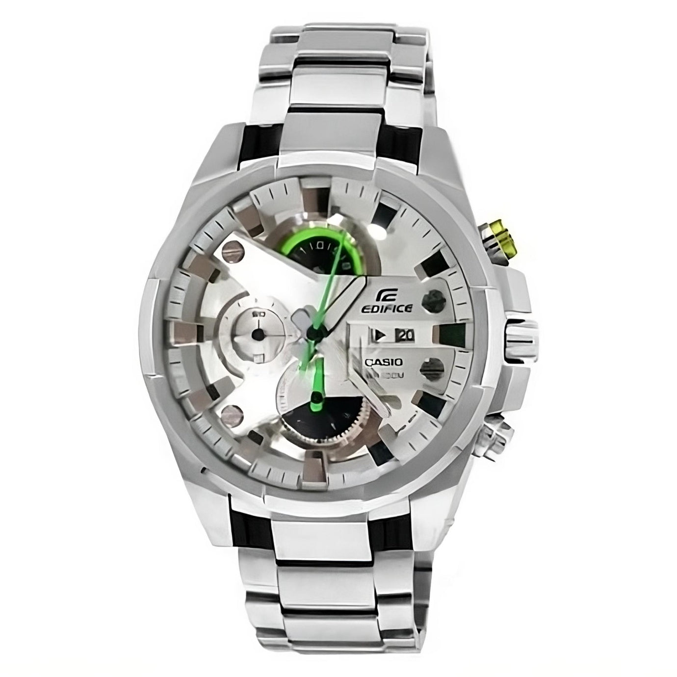 Casio Edifice Silver DialSilver Stainless Steel Chronograph Men's watch EFR 540-7AV