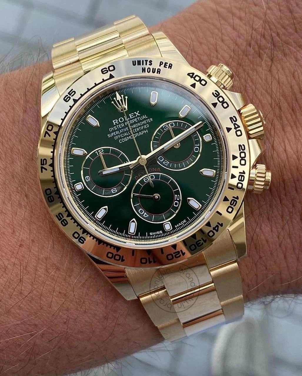 Rolex Oyster Perpetual Coronagraph Daytona Green Dial Metal Men's Quartz Watch For Man Gift Rlx-116508