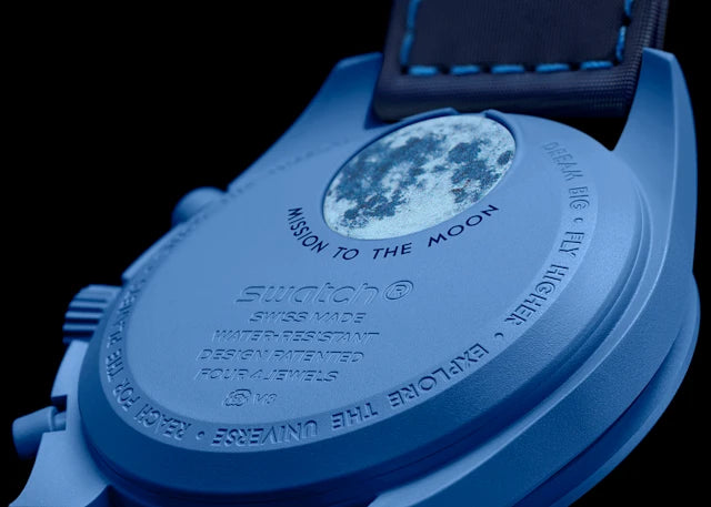 Swatch x Omega Blue & White Dial with Blue Case/Blue Strap Bioceramic Moonswatch Mission to Mercury OG-1033