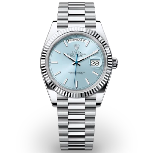 Rolex Oyster Perpetual Day-Date Sky Blue Dial Men's Watch RLX-OYST-SKY BLUE
