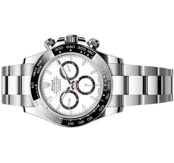 Cosmograph Date White Dial Silver Strap PVD Watch Gift Top Quality RLX-126612-LN