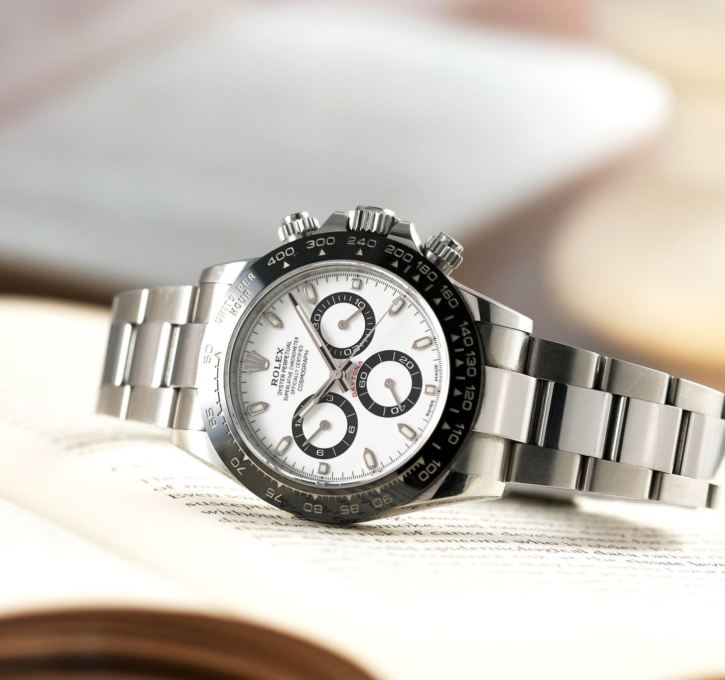 Cosmograph Date White Dial Silver Strap PVD Watch Gift Top Quality RLX-126612-LN