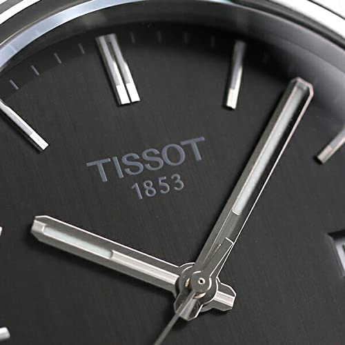 Tissot PRX Powermatic 80 Black Dial Silver Steel Strap Watch for Men - TS-4102