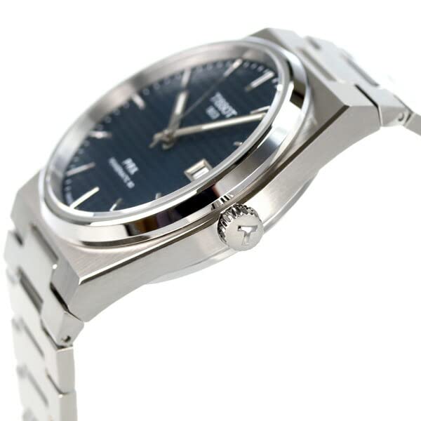 Tissot PRX Powermatic 80 Blue Dial Silver Steel Strap Watch for Men - TS-4103