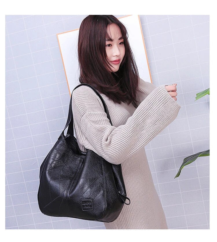 Best Quality Handbag Brown Color carry-on Canvas Black Color Leather Designers Luxury Handbags Women Shoulder Bags Collection With Travelling Bag With Grip For Women's Bag-BG-B901