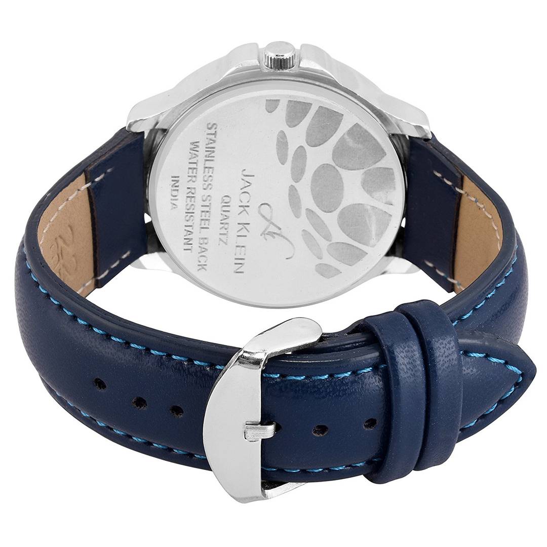 Stylish Blue Dial Blue Strap With Day and Date Working Multi Function Watch Product-2437348