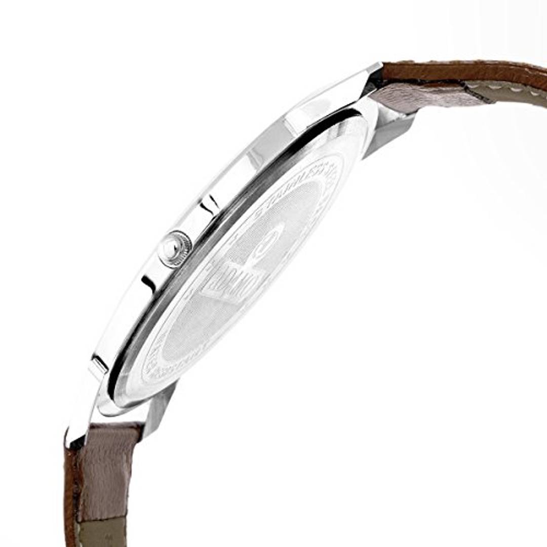 ADAMO Slim White Dial Men's Boy's Watch AD64BR01 Product-7059378
