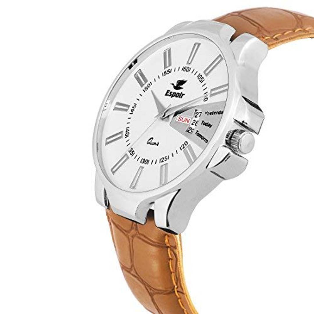 Espoir Day and Date Series White Dial Day Date Analogue Boys and Mens Watch-Oliver0507 Product-7679007