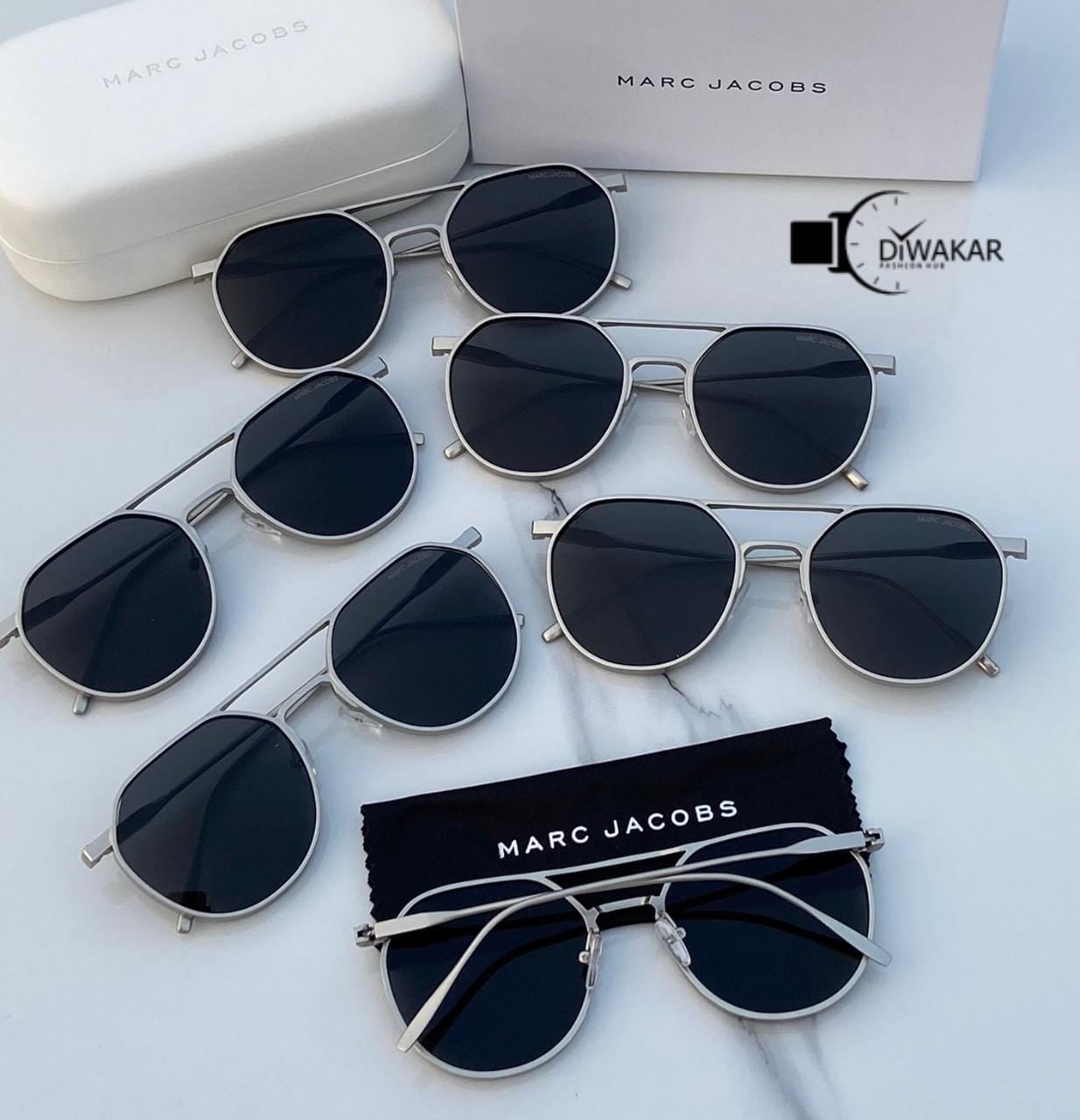 MJ Latest Design Heavy Material Black Shade With Silver Frame Sunglass For Men's MJ-111