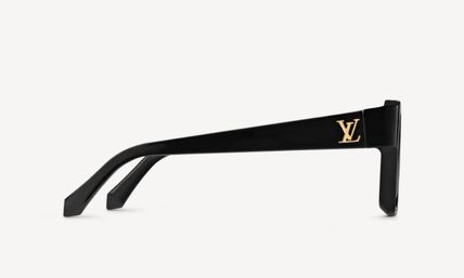 Louis Vuitton Evidence Black lenses And Black Frame For Men's and Women's Sunglass Square Design Golden Strap Unisex Gift Sunglass LV-9158