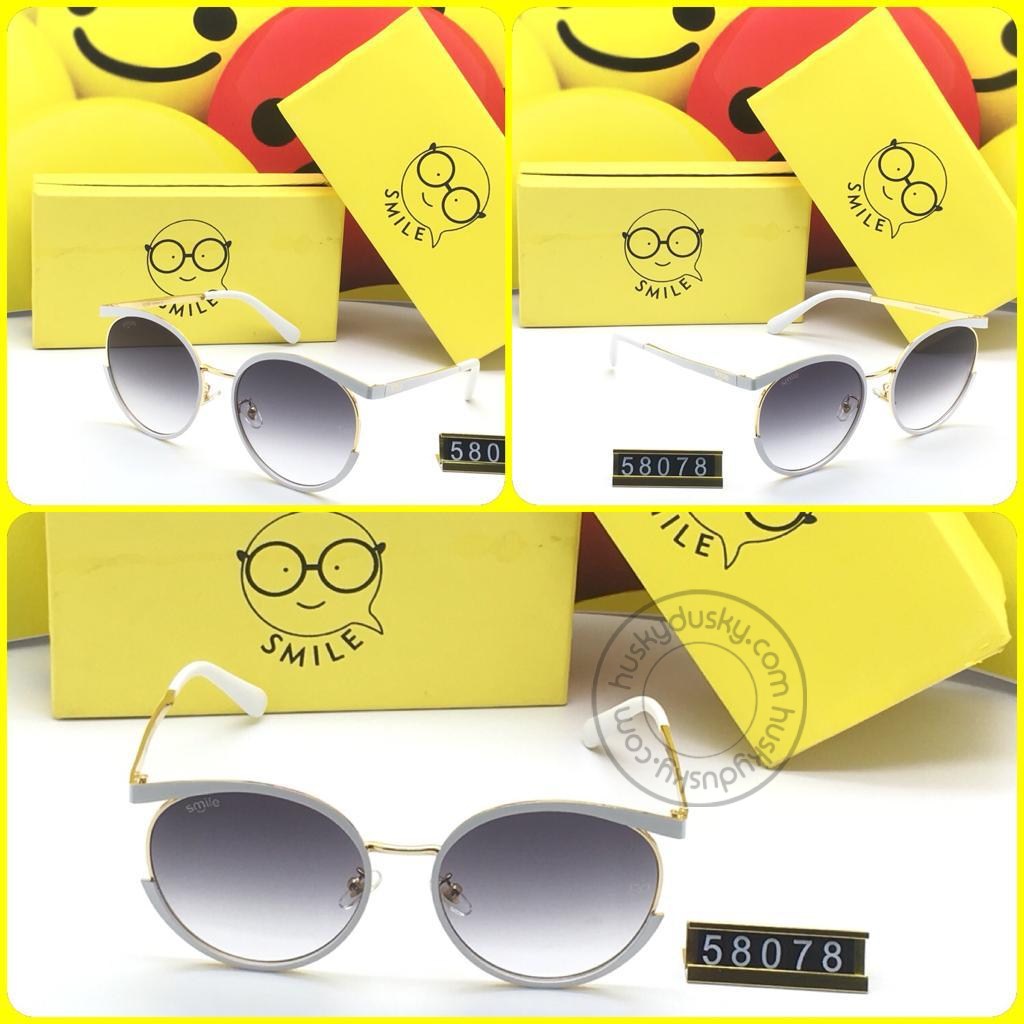 Smile Double Shaded Glass Man's Women's Sunglass for Man Woman or Girl SM-AA-00 Multi Color Frame Gift Sunglas