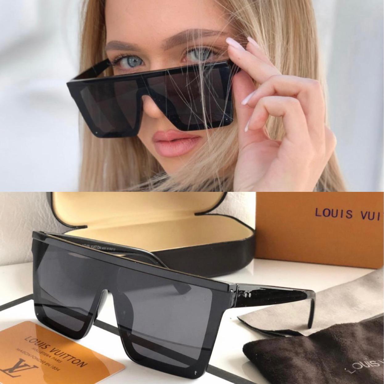 Branded Black Glass Men's and Women's Sunglass for Man and Woman or Girls LV-8569 Black Frame Unisex Gift Sunglass