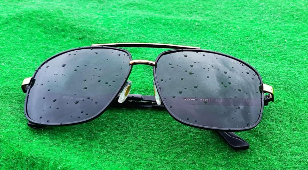 Black Color Glass Men's Women's Sunglass For Man Woman Or Girl Lv-157 Silver And Black Stick Gift Sunglass