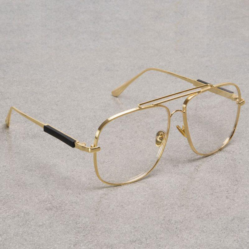 Dita Transparent Glass Man's Women's Sunglass DT-2749 Golden Stick Golden Frame Gift Sunglass