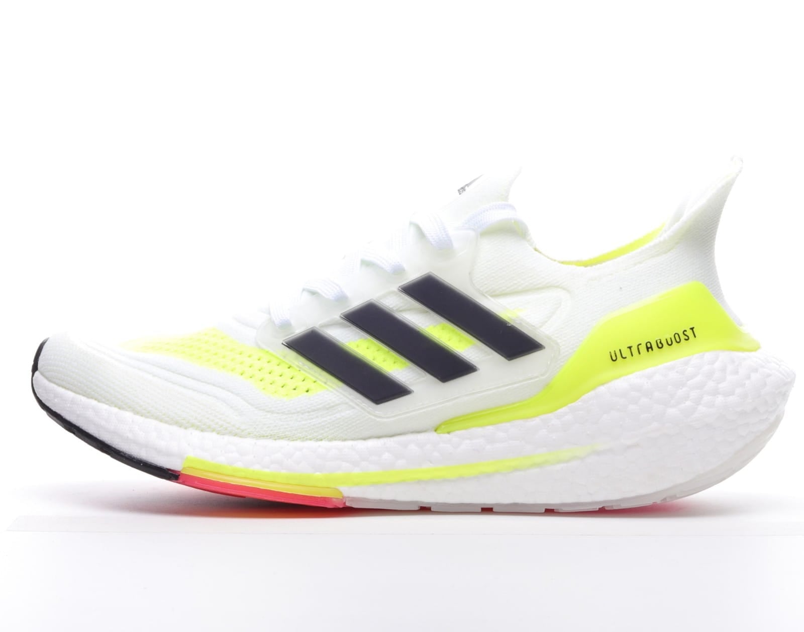 Adidas Ultra Boost 21 White Solar Yellow Shoes For Man And Boys FY0377 Stylebrewed