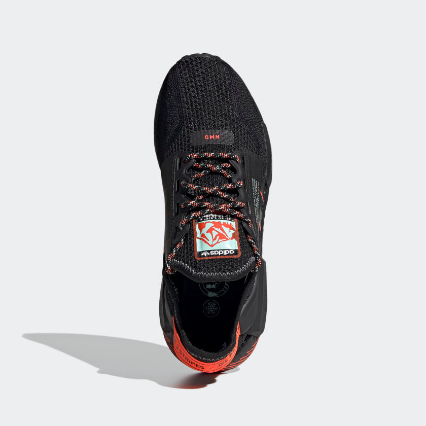 Adidas NMD R1 V2 'Black Solar Red' Running Shoes For Man And Women FW6409