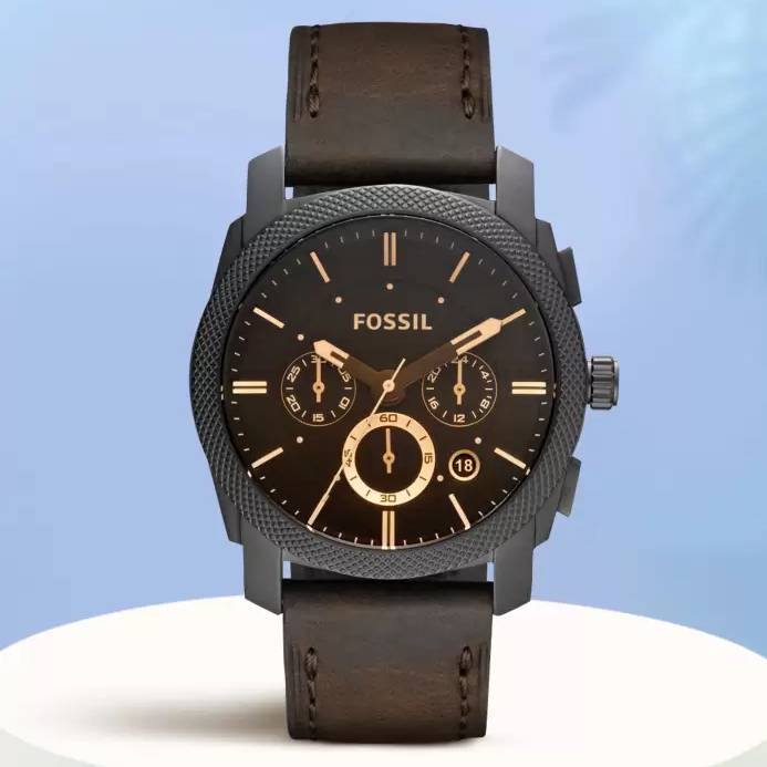 Fossil Machine Chronograph Brown Dial Men's Watch, Formal & Casual Look- FS4656