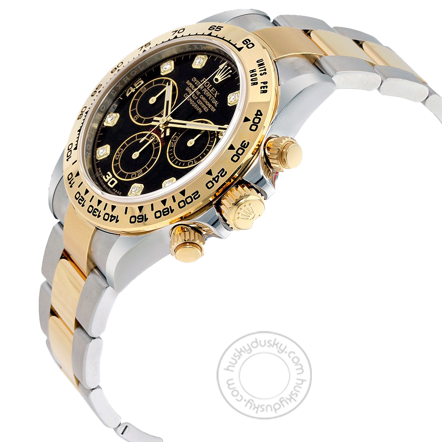 RLX Chronograph Automatic Gold Silver Strap Men's Watch For Man RLX-SG-007 Black Dial Gift Watch