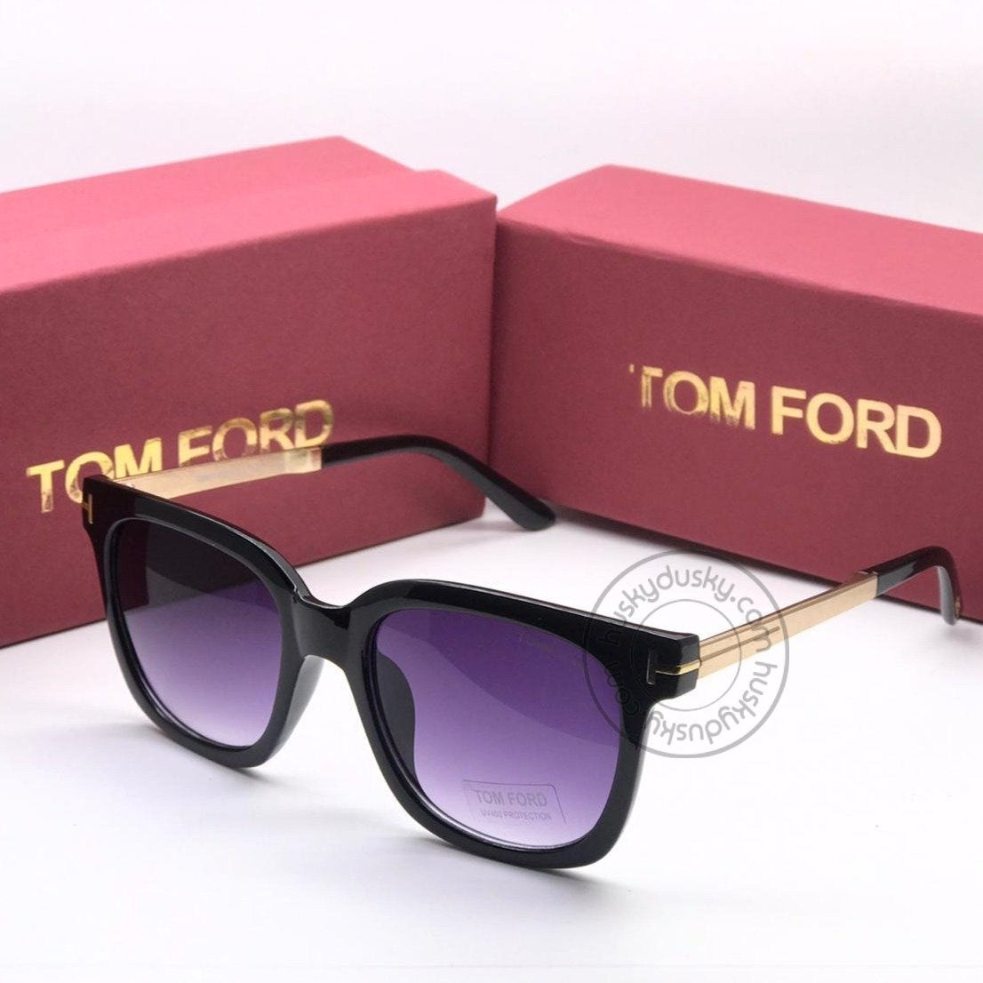 Tom Ford Latest Design Purple Color Glass Men's Women's For Man Woman or Girl TF-315 Black Frame Sunglass