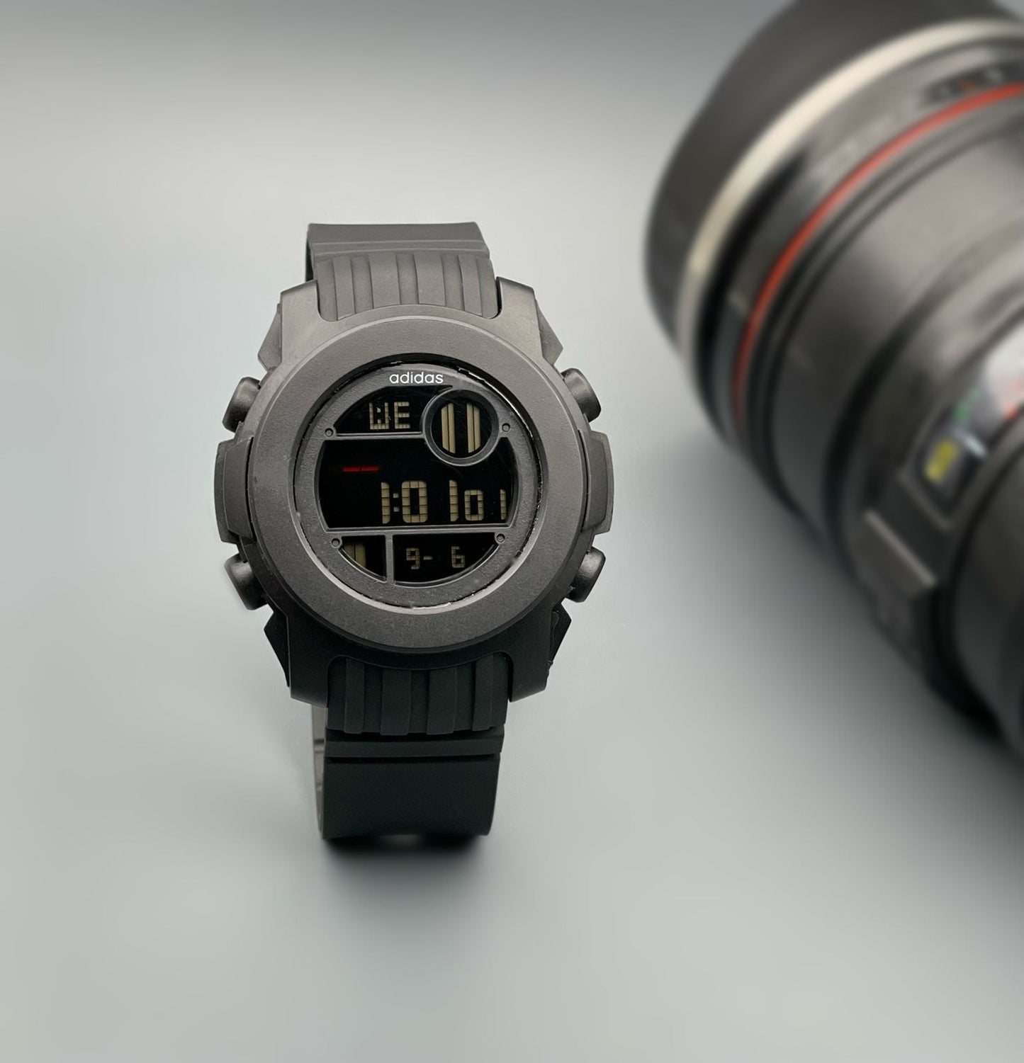 Adidas digital Men's Strap Watch Full black met Color New Trending Watch AD-101