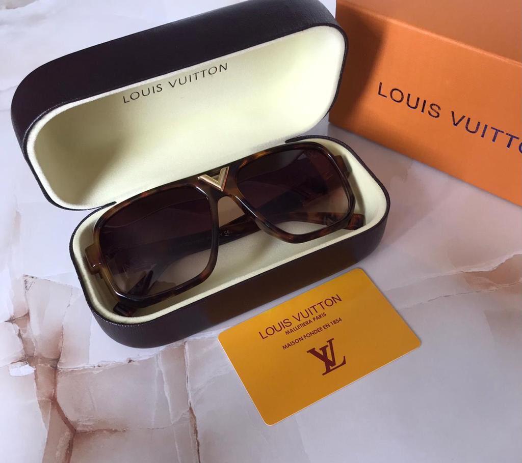 Branded Brown Glass Men's and Women's Sunglass LV-8410 Brown Big Bold Square Cheeta Frame Unisex Gift Sunglass-TIME TO PROTECT YOUR EYES AND LOOK DIFFERENT