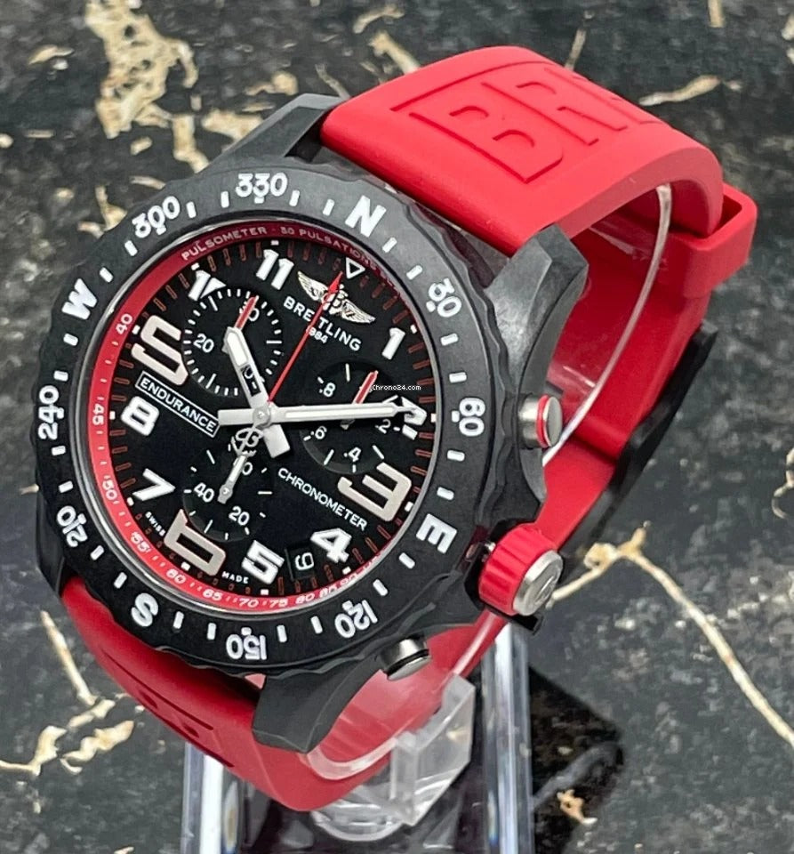 Breitling Men's Navitimer Chronograph Red Rubber Unisex Watch For Man And Women's Also AB-X823-RED