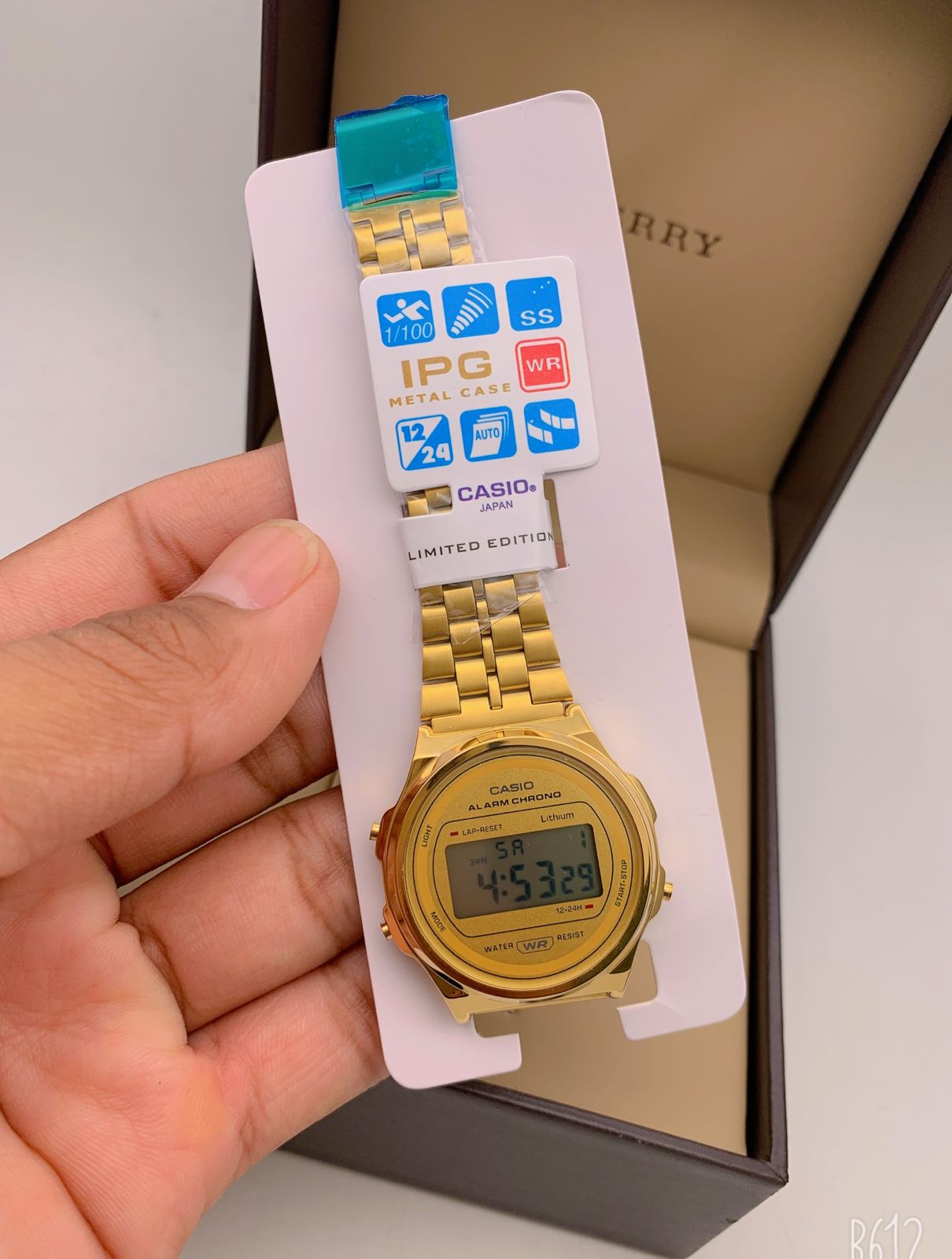 Casio Vintage Digital Men's Watch Casio A171WEG-9AEF Watch alarm timer light Gold stainless steel Strap- Best Gift Unisex young watch