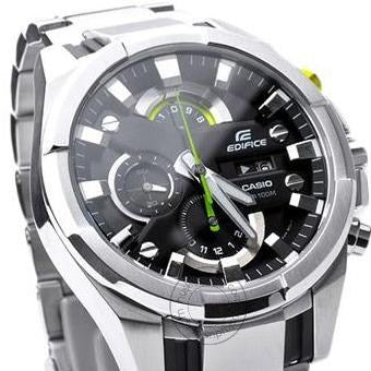 Casio Edifice Black Dial Silver Stainless Steel Chronograph Men's watch EFR 540 DY