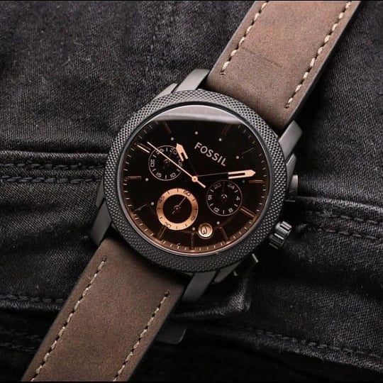 Fossil Machine Chronograph Brown Dial Men's Watch, Formal & Casual Look- FS4656