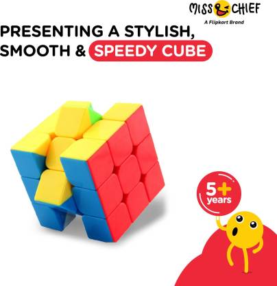 High Speed Stickerless 3x3 Magic Cube Puzzle Game Toy (1 Pieces)