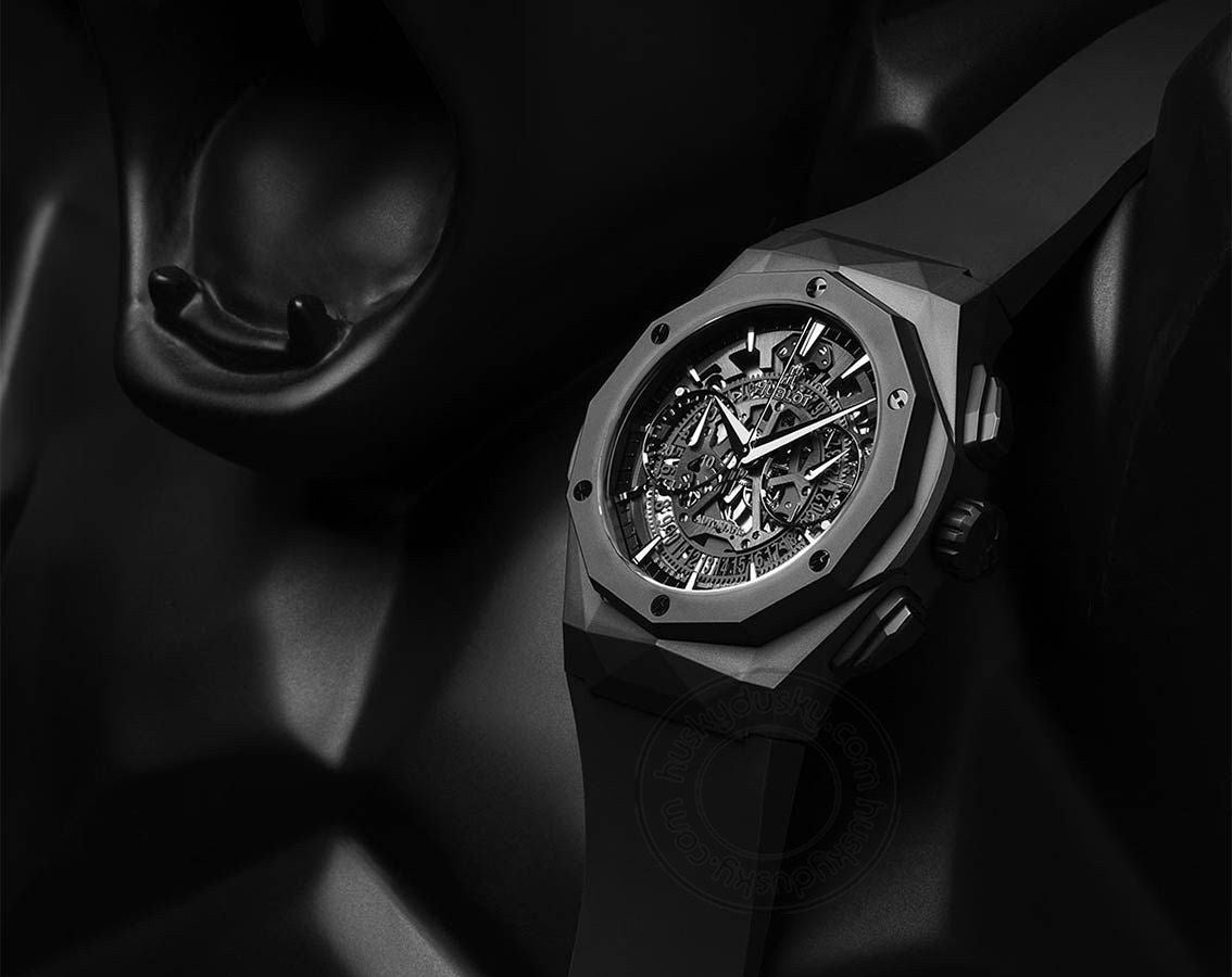 Hublot Classic Fusion Aerofusion Chronograph Orlinske All Black Rubber Strap Mens Watch HB525.OX.018.RX.ORL18