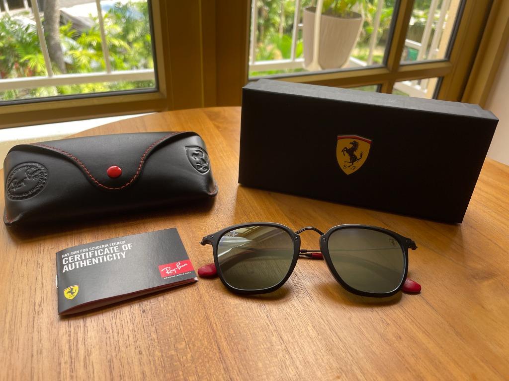 Rayban Marshal Green Lens And Black Frame Sunglassv New stylish Men's And Women's Sunglass Heavy Quality With Black Strap RB-2448NM