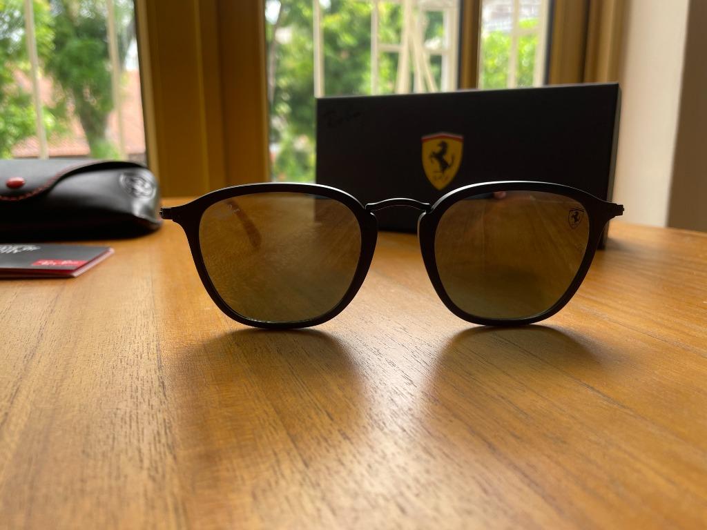 Rayban Marshal Green Lens And Black Frame Sunglassv New stylish Men's And Women's Sunglass Heavy Quality With Black Strap RB-2448NM