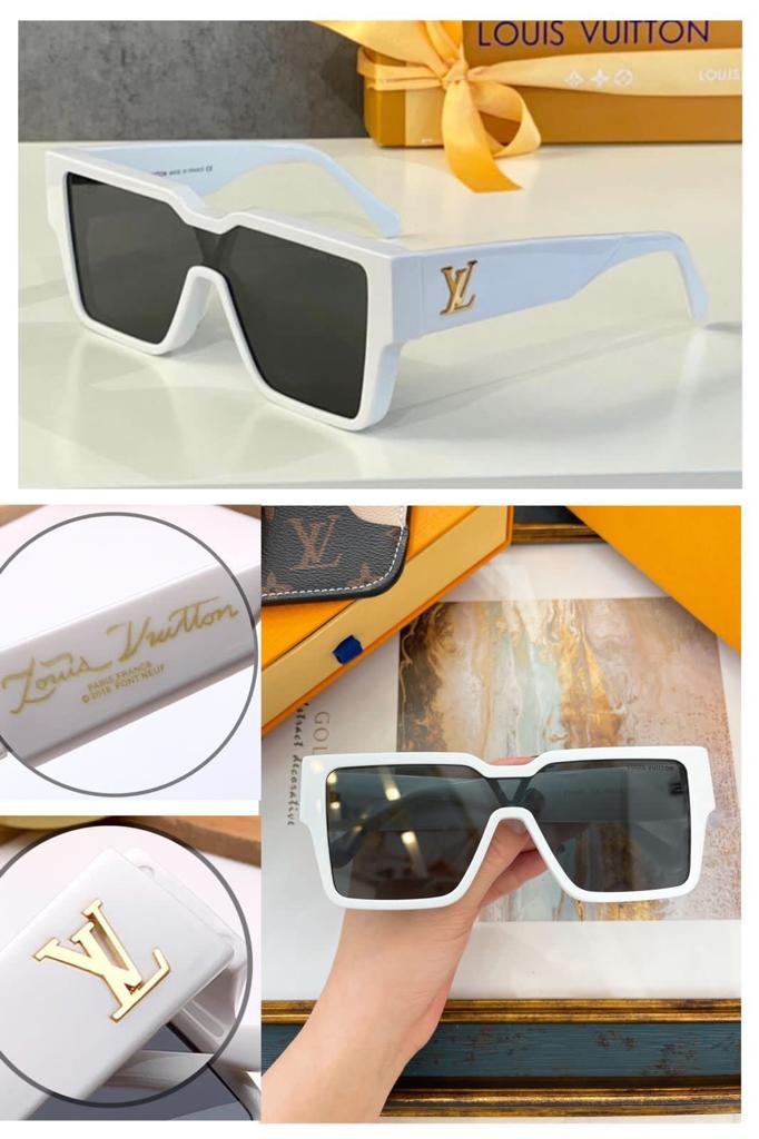 Black lenses And White Frame For Men's and Women's Sunglass Square Unisex Gift Sunglass LV-9797