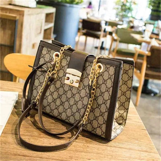 Gucci Trending Tote GG Coated Bag For Women’s Or Girls- Best For Travelling And Outdoor Party bag GC-7985-WBG