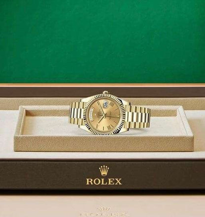 Oyster Perpetual Day-Date Golden Dial Men's Watch RLX-OYST-GOLD