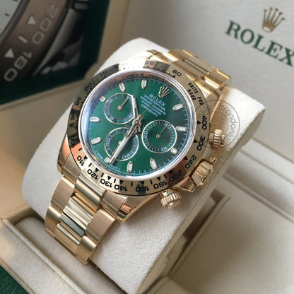 Rolex Oyster Perpetual Coronagraph Daytona Green Dial Metal Men's Quartz Watch For Man Gift Rlx-116508