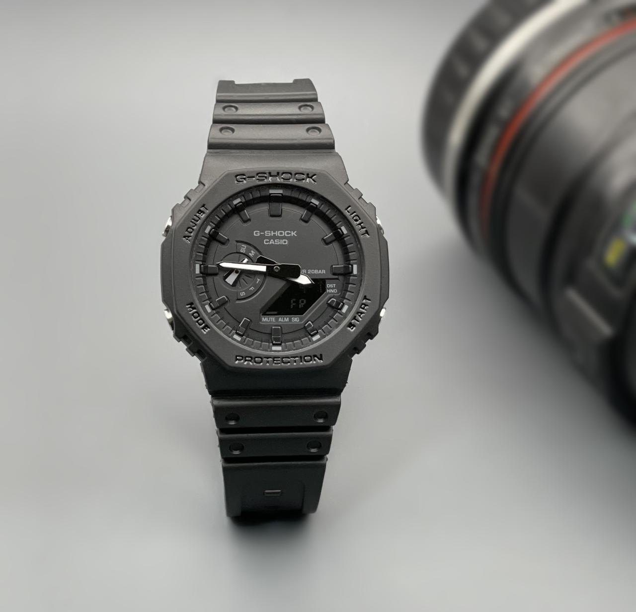 G-Shock Analog Digital Black Color Belt Men’s Watch For Man With Black Dial Gift Watch GA2100-1A1