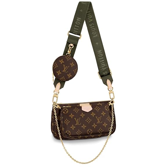 LOUIS VUITTON Cross Body Handbag In Stunning Brown In Checks Pattern Brown Color Belt Women's Or Girls Bag Along with sling- Stylist Daily Use Bag LV-2874